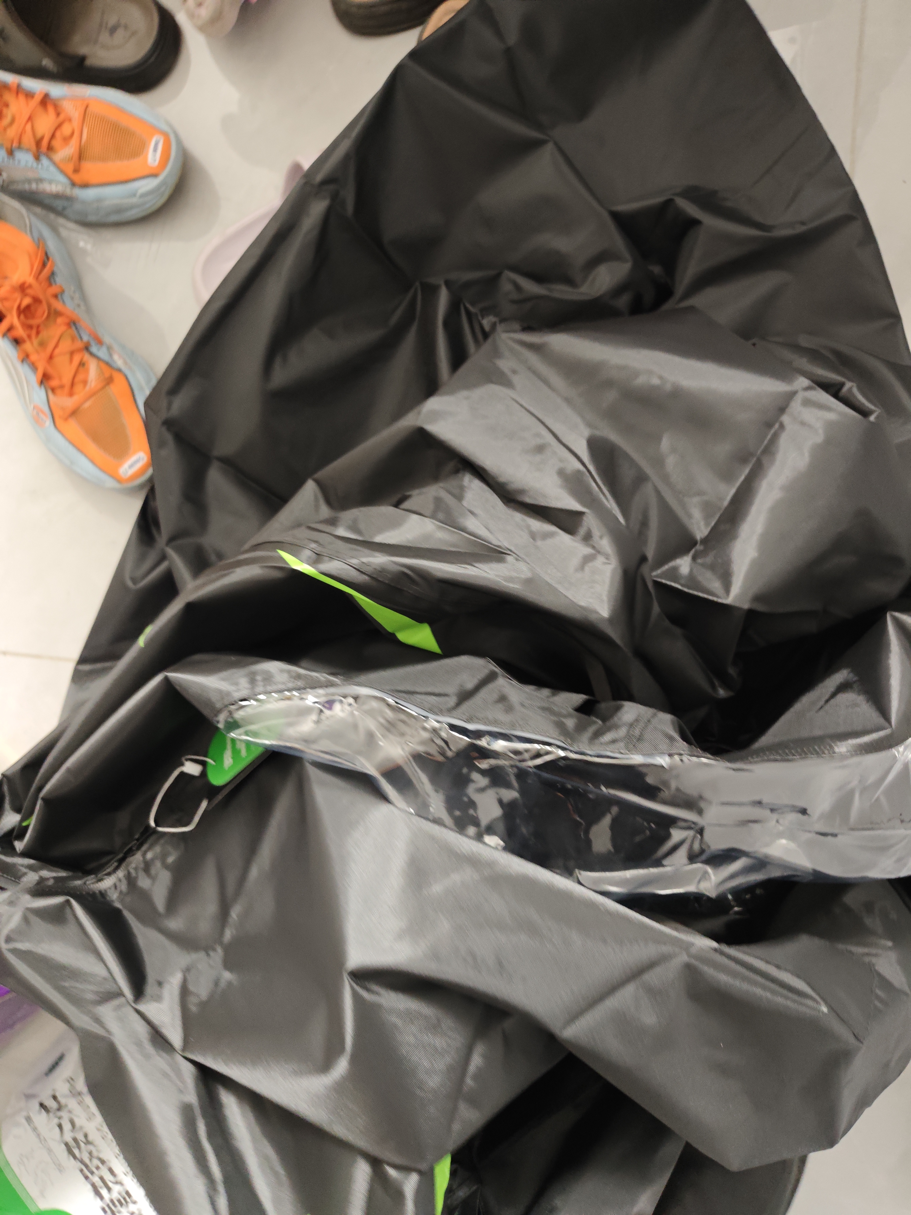 备美雨衣电动车长款全身防暴雨加厚加大男女同款成人骑行防水专用雨披 实拍图