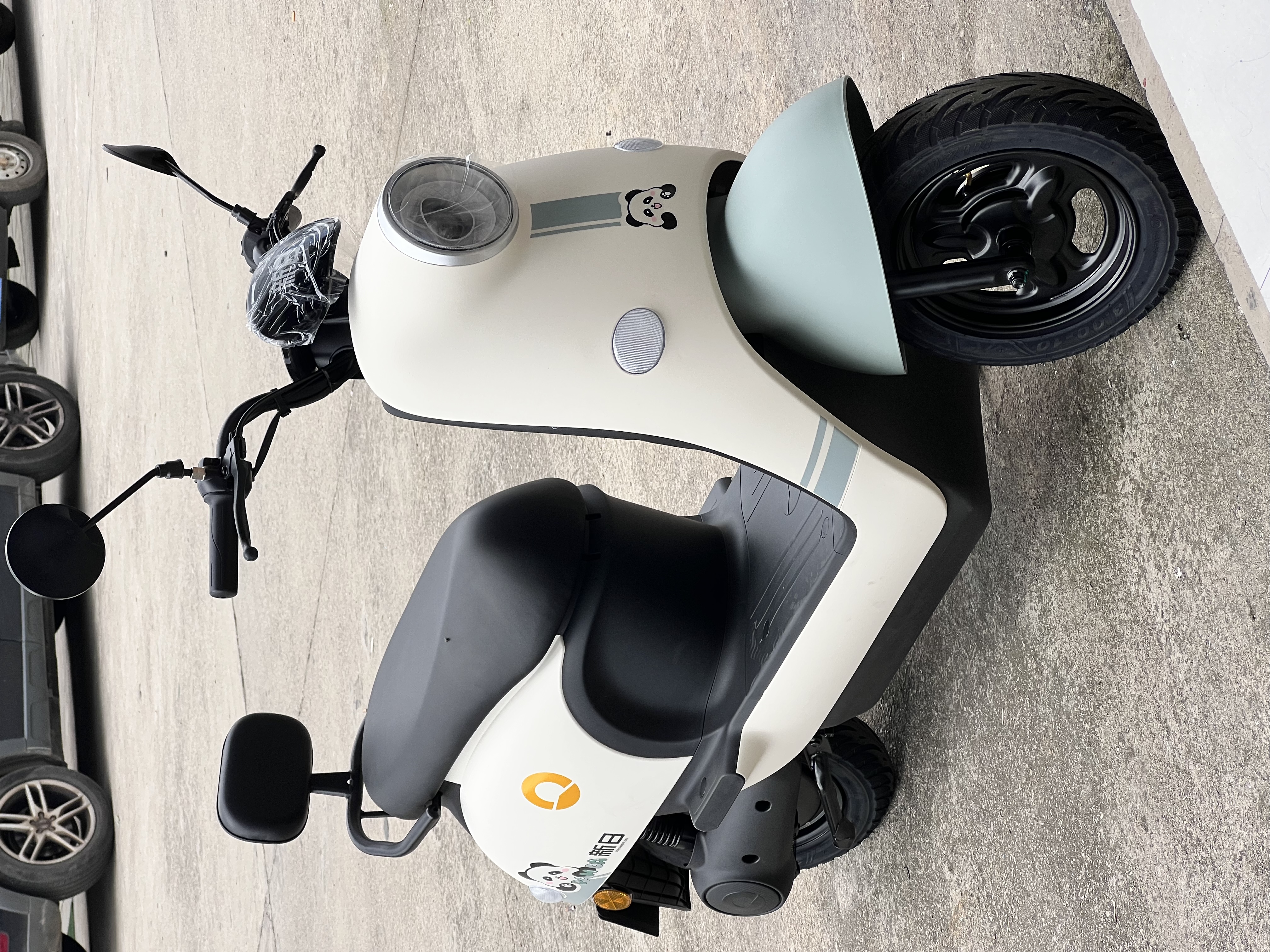 新日电动车72V20Ah铅酸电池100km长续航电动摩托车大功率电摩通勤代步电瓶车丽曼5.0 60V-本彩烟灰绿 实拍图