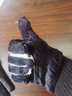 筠尚皮手套男士秋冬季骑行加绒保暖防水防风触屏户外手套骑车摩托车 黑色毛口（加绒触屏） 实拍图