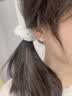 BJYLS999纯银针雪花耳钉女养耳洞流苏耳线足银针耳环2026轻奢高级耳饰 【999足银耳链】雪花耳线一对 实拍图