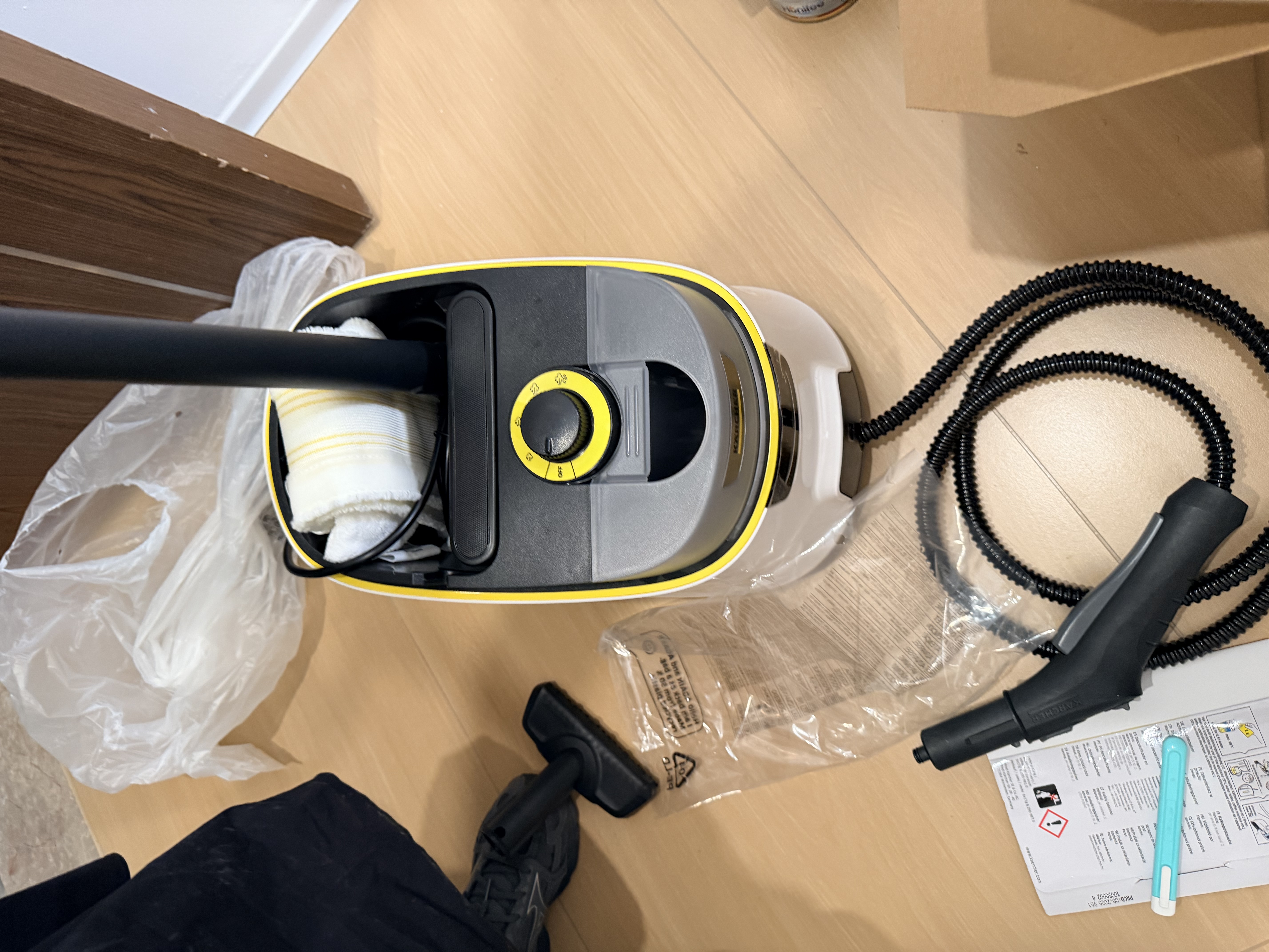 KARCHER德国卡赫蒸汽拖把拖地家用高温蒸汽清洁机厨房油烟机空调全屋清洁洗地一体机温度显示杀菌除螨SC5D 实拍图