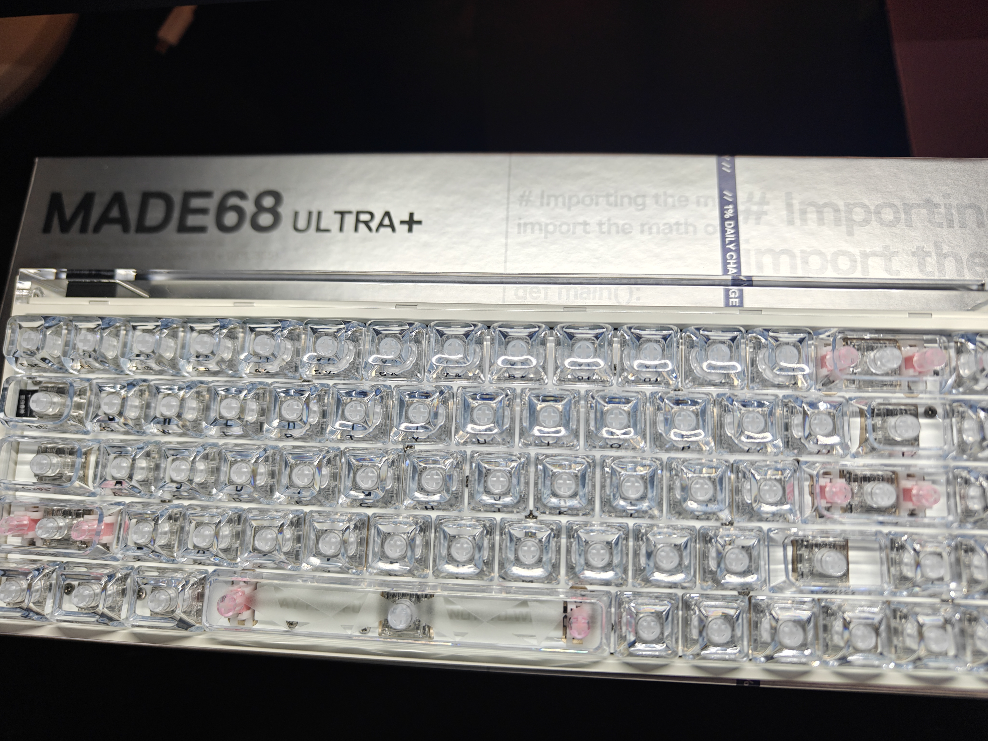 MelGeek蜜氪【入会享半价】MADE68PRO+/ULTRA+/84系列侧板配件键盘套件灯罩多色多种可选 made68系列单灯罩-透明（不适配V2） 实拍图