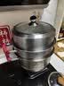美厨（MAXCOOK）蒸锅 304不锈钢30CM三层蒸锅 加厚复底汤锅 燃气电磁炉通用 实拍图