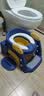 BABYALAN儿童折叠马桶宝宝坐便辅助器多功能楼梯马桶男孩女孩阶梯蹲厕马桶 宝石蓝马桶- PVC软垫+四大礼包 实拍图