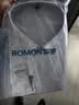 罗蒙（ROMON）纯色商务职业正装男士白衬衫工装男装短袖衬衣男CS72白色5XL 实拍图