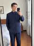 JEEP SPIRIT唐装男中老年爸爸装新郎外套老人爷爷婚礼服中国风新中式中山装 藏蓝色【雅奢甄选】 XXS 晒单实拍图