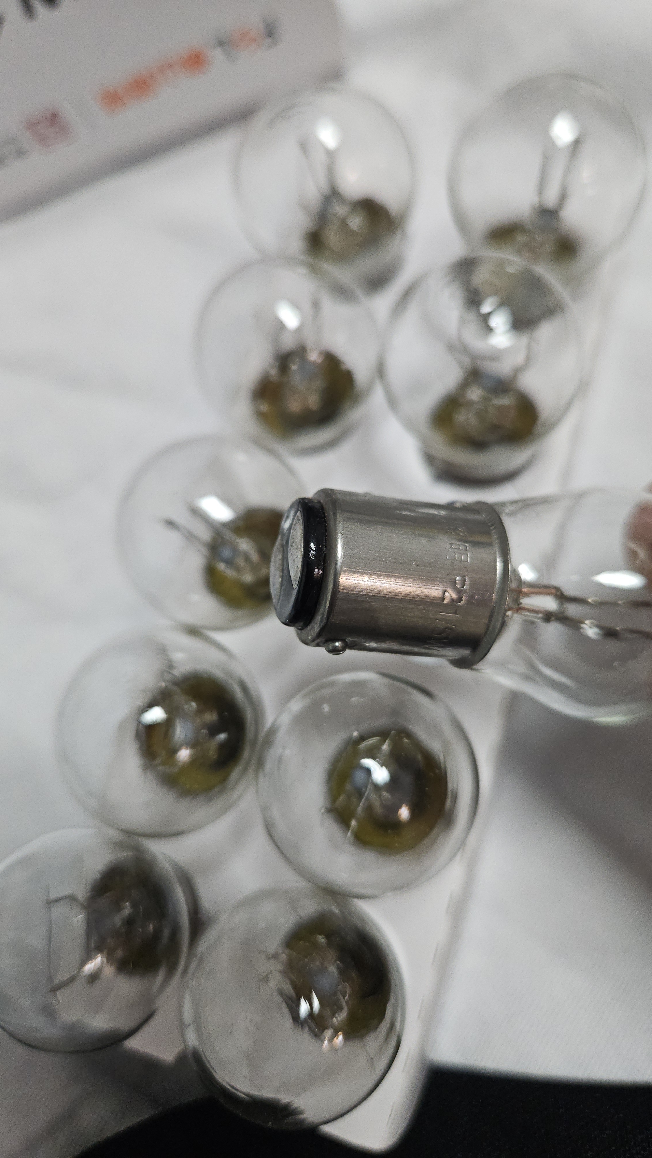 佛山照明汽车货车灯刹车倒车转向灯泡【P21/5W】12V双丝高低角 10只 实拍图