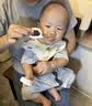COOKSS儿童辅食勺子宝宝学吃饭PPSU叉勺弯头硅胶短柄训练勺 实拍图