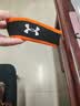 安德玛（Under Armour）运动发带男女止汗带吸汗头带跑步篮球防汗头巾箍护额均码黑橙 实拍图