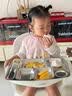 今万福304不锈钢餐盘饭盒分格 快餐盘学生餐盒 六格350g 洗碗机可用 实拍图