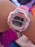 拉斯卡(LASIKA)学生儿童手表女孩电子表男孩学生防水夜光闹钟小孩糖果色 71粉红 实拍图