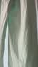 优衣库麻混纺舒适长裤/加长款女装/休闲裤26春夏新款483904 50 浅绿色 M 实拍图