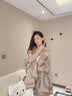 ELLE【礼盒装】女士围巾秋冬披肩女保暖时尚提花送礼中秋节礼物 实拍图