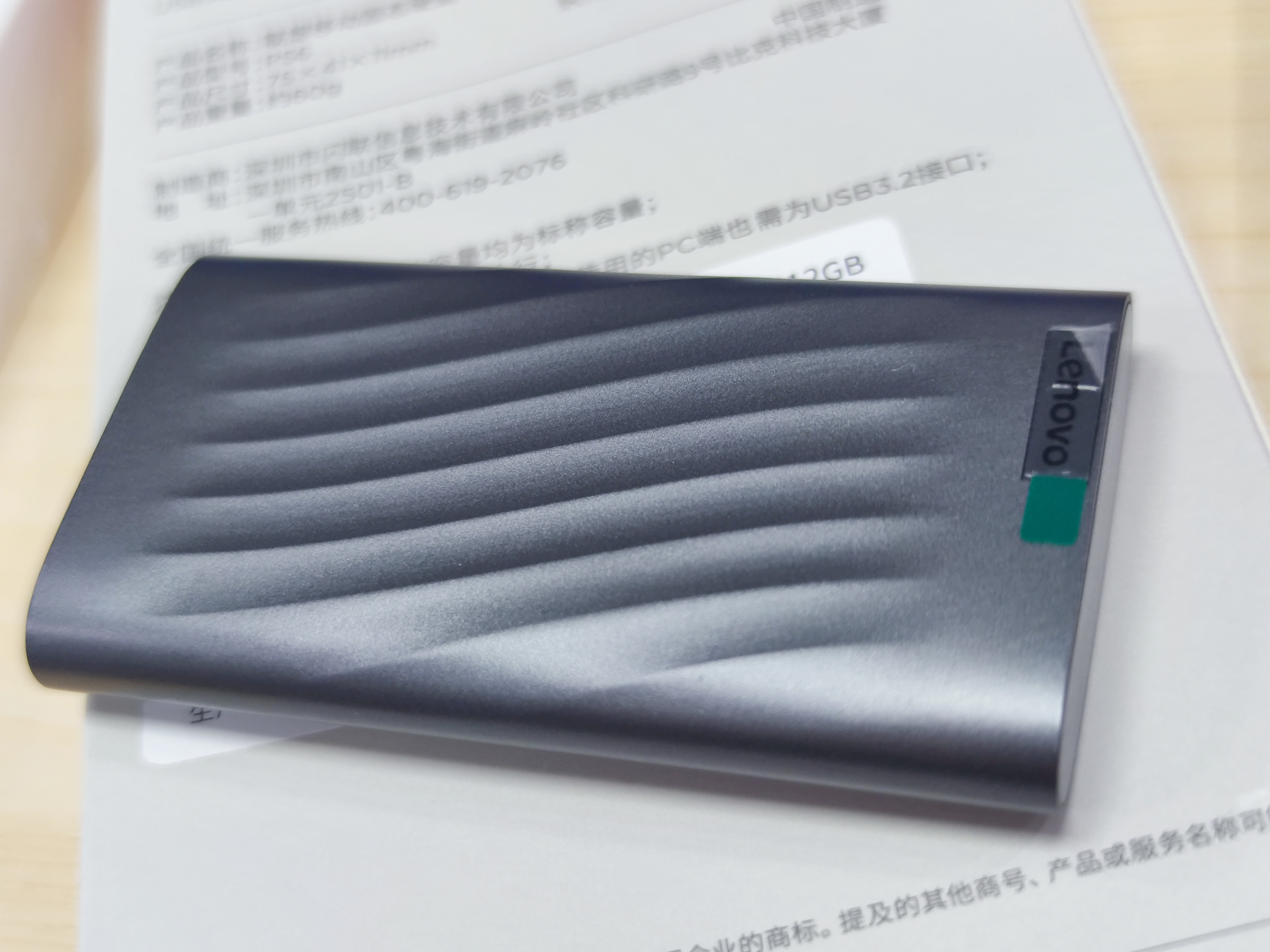 联想（Lenovo)512GB 移动固态硬盘（PSSD）Type-cUSB 3.1 550MB/s高速SSD双接口 手机直连 笔记本 PS6  实拍图