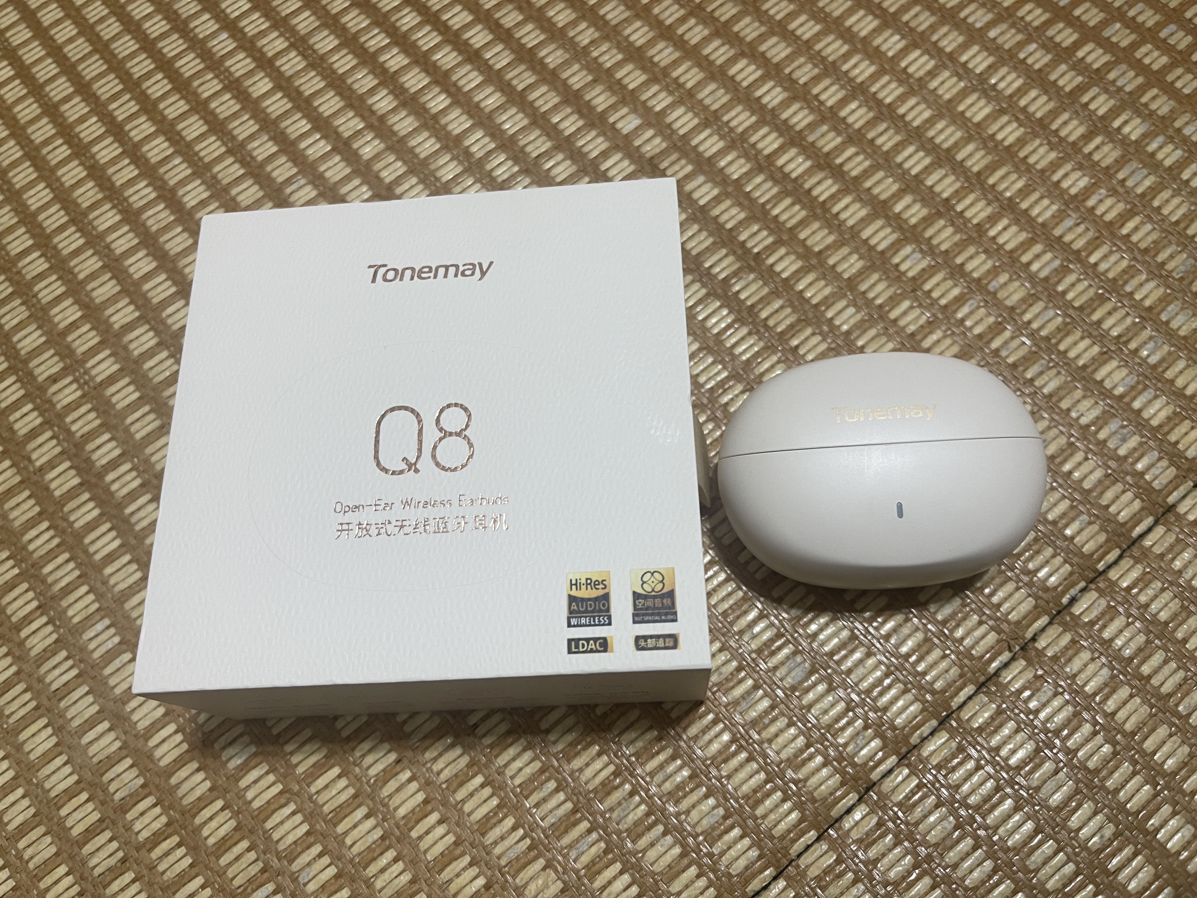 唐麦（Tonemay）Q8耳夹开放式蓝牙耳机骨传导概念AI翻译通话降噪无线不入耳跑步运动挂耳防汗电竞游戏高续航礼物白 实拍图