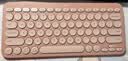 罗技（Logitech）时尚系列K390无线蓝牙键盘 超薄便携  K380升级版 粉色 79键 实拍图