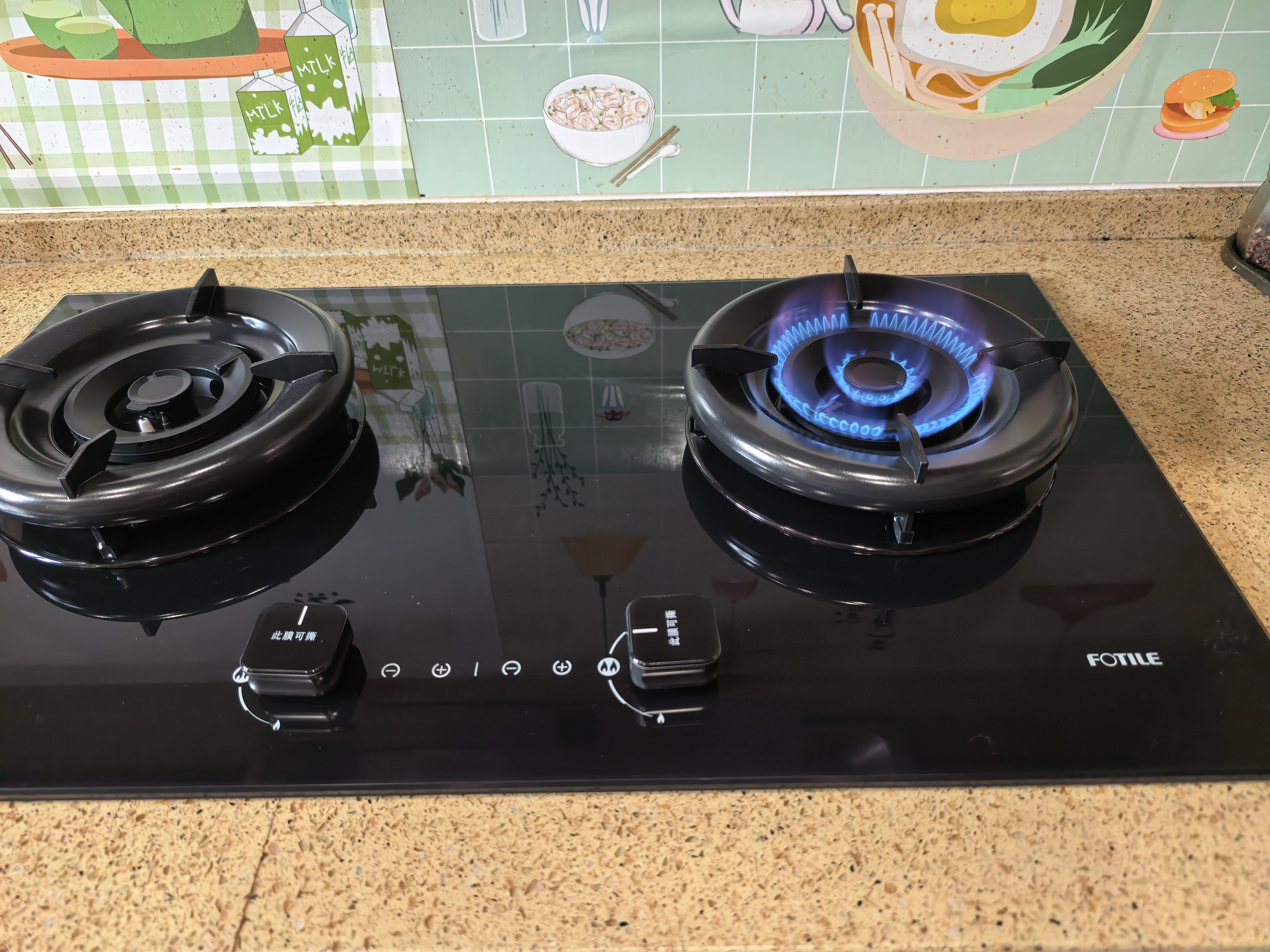 方太02-TE21空气舱系列 天然气 5.2kW 70%热效率 双边定时 可烟灶联动燃气灶 实拍图