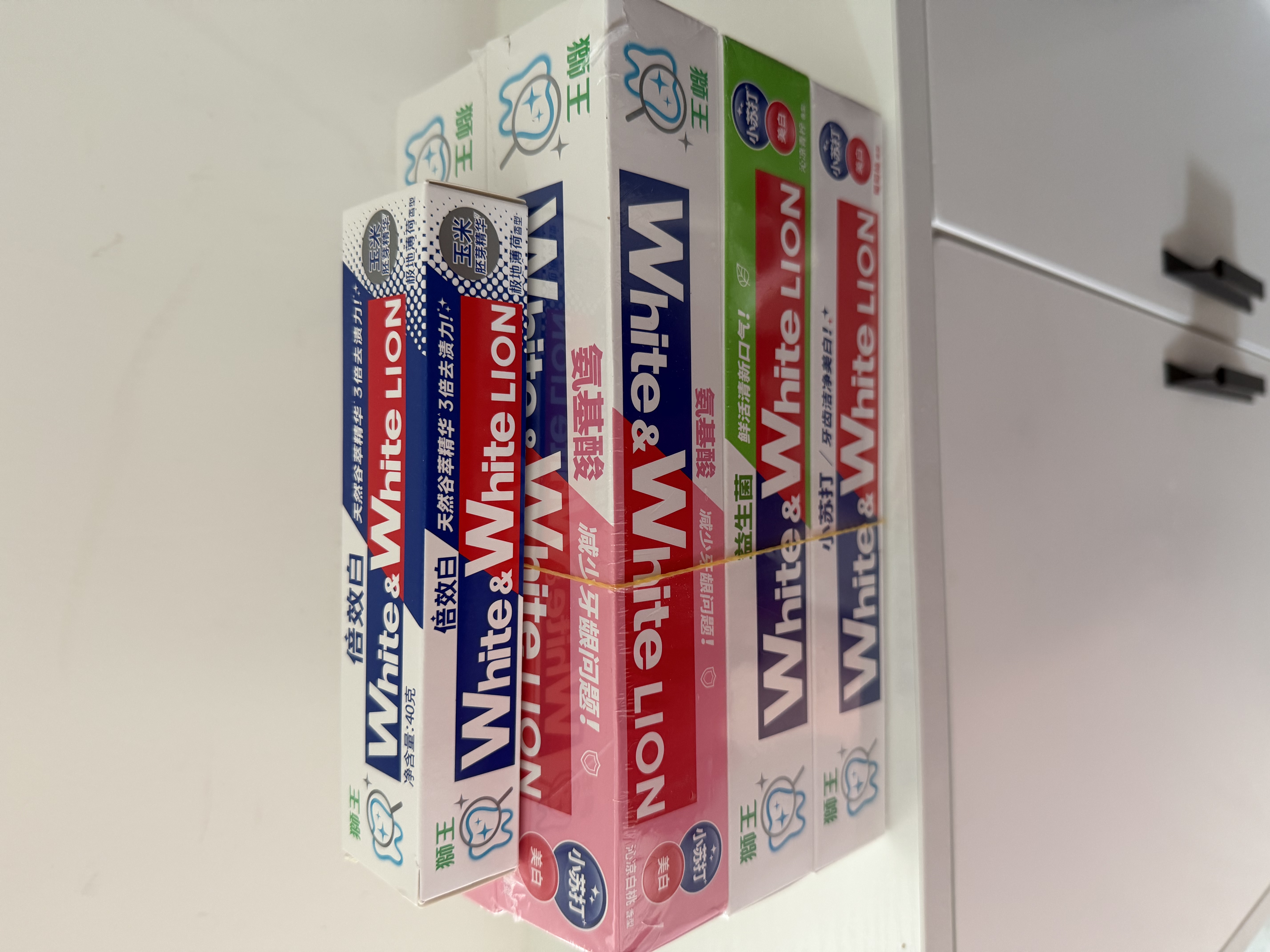 狮王(lion)WhiteWhite牙膏美白护龈含氟套装120g*6 实拍图