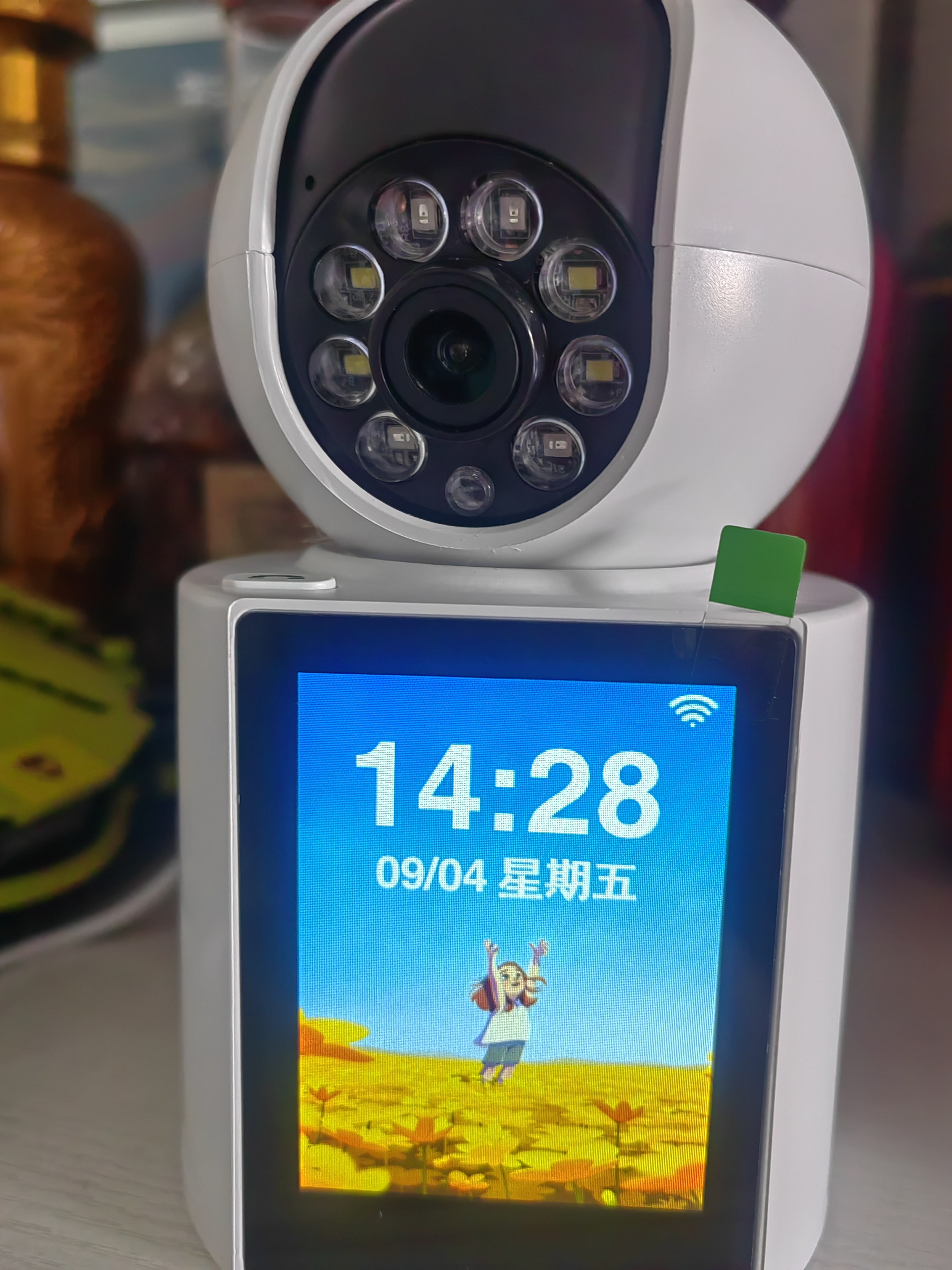 锐视威【终生免费】双向视频通话摄像头家用监控器360度无死角带夜视手机远程老人小孩可语音视频监控 实拍图