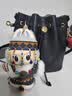 汤丽柏琦（Tory Burch）tb女包T Monogram压纹老花水桶包手提单肩包175473黑色礼物新款 实拍图