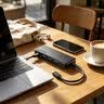 联想Type-C拓展坞扩展坞转USB3.0高速转接器四合一USB-CHub集线器转换头适用笔记本电脑华为小新 实拍图