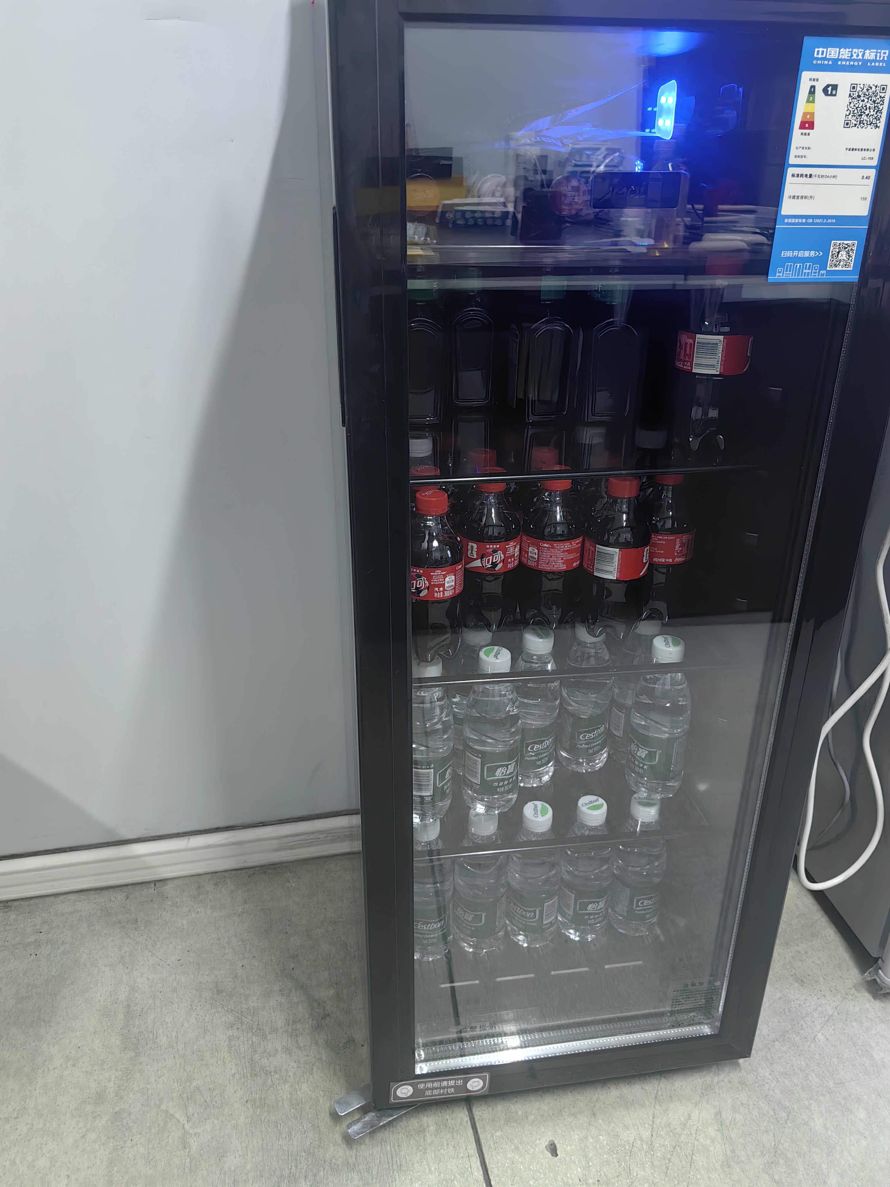 夏新冰吧冷藏柜 欧式恒温红酒柜酒店家用客厅冰箱迷你小型单门办公室保鲜展示留样茶叶饮料 【全冷藏+蓝光灯】一级能效159升 实拍图