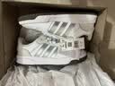 adidas ENTRAP美式校园风运动鞋少年感复古篮球风板鞋阿迪达斯 白色/暗银金属/树脂黄   37 实拍图