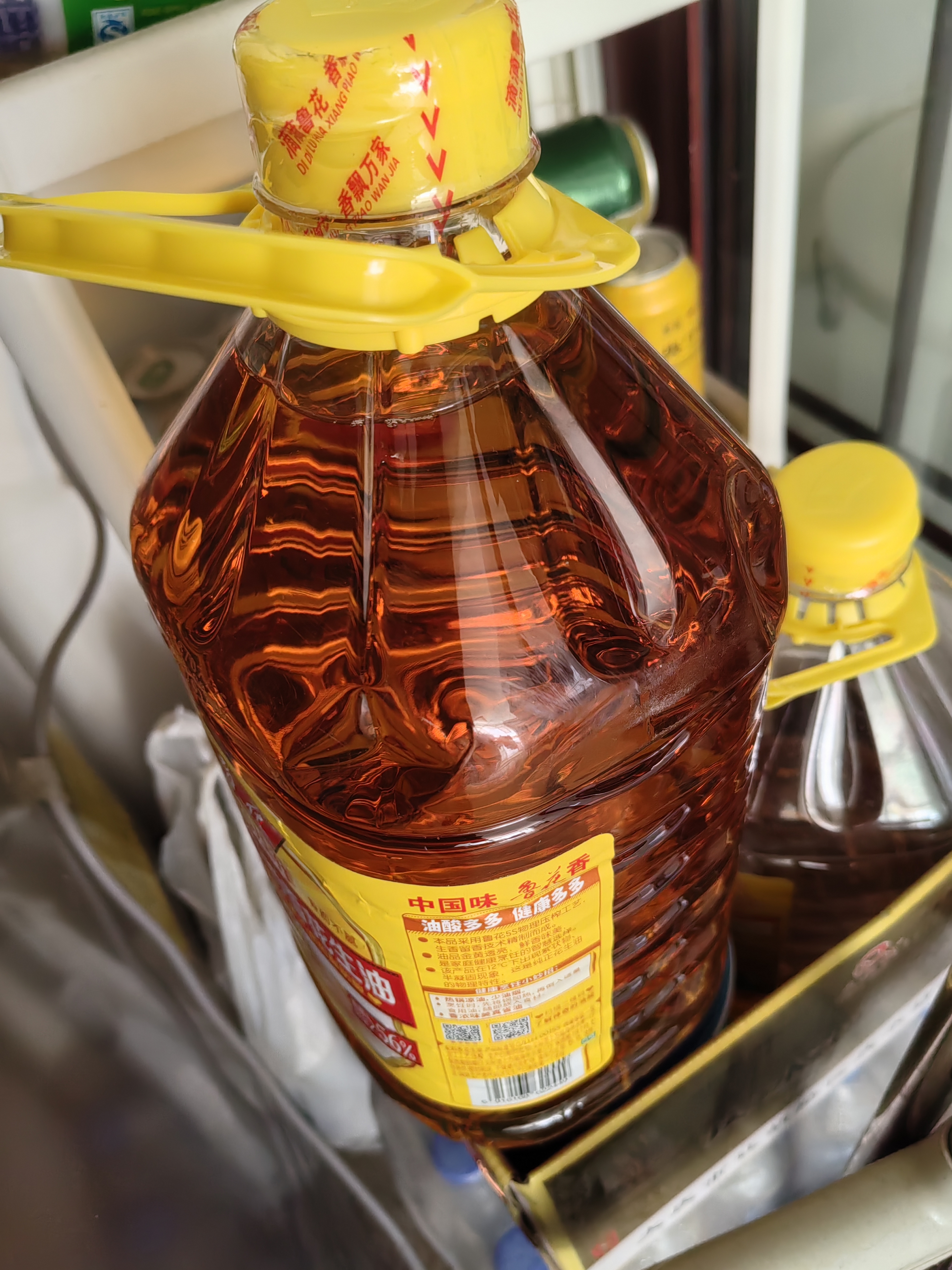 鲁花 【保真花生油】油酸多多 5S压榨浓香花生油4L 新老包装随机发货 实拍图