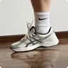 亚瑟士ASICS男鞋透气跑鞋运动鞋缓震舒适跑步鞋 GEL-CONTEND 4 白色/银色 41.5 实拍图