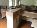 黎富家具（LIFU）办公桌椅4\/6人职员办公工位组合屏风玻璃隔断财务工位电脑 单人位办公桌左高柜 不含办公椅 实拍图