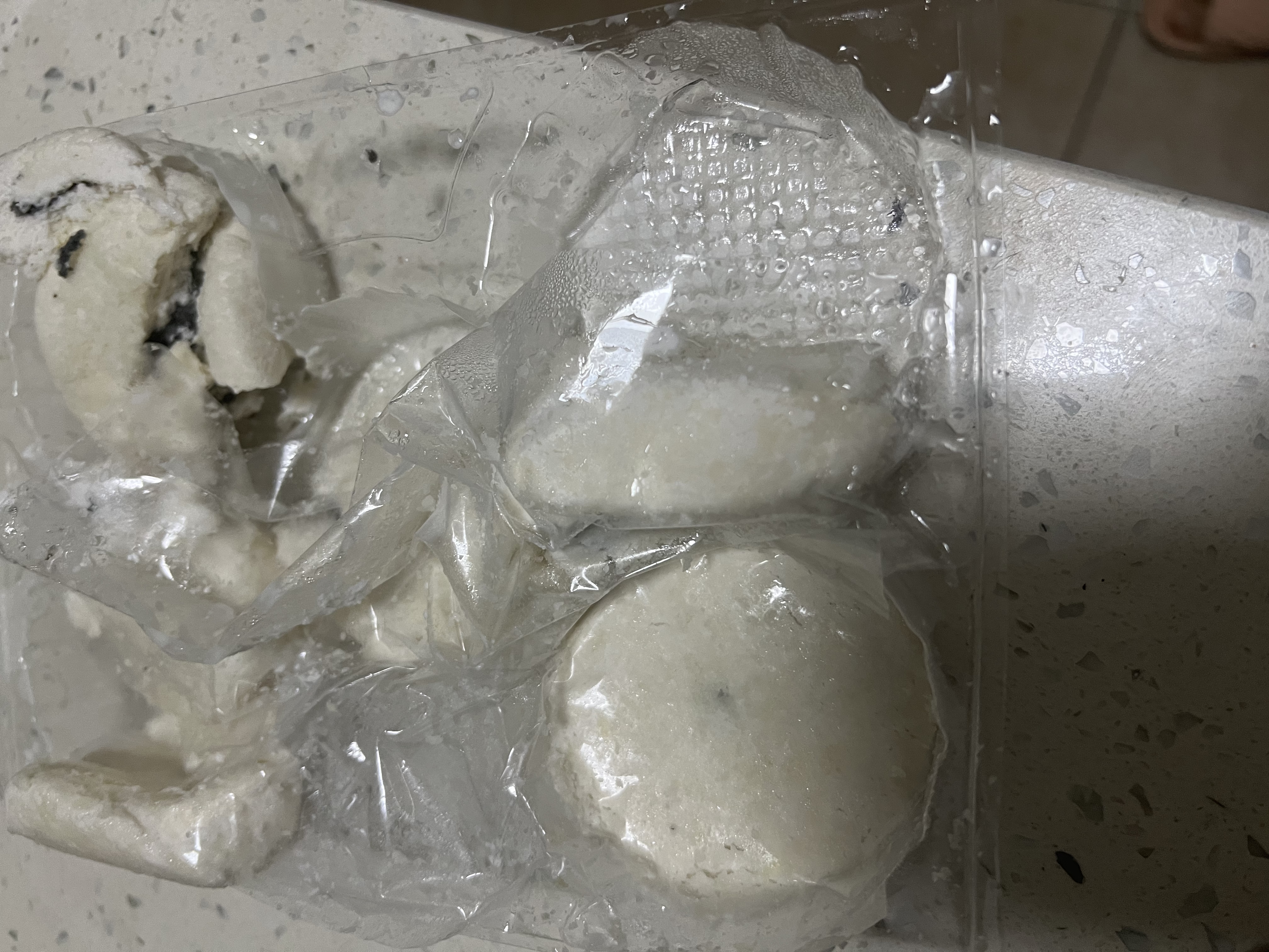黑芝麻糯米糍粑糯叽叽手工糯米糍粑夹心黑芝麻馅好吃酥脆年糕 420g（1袋10个） 实拍图