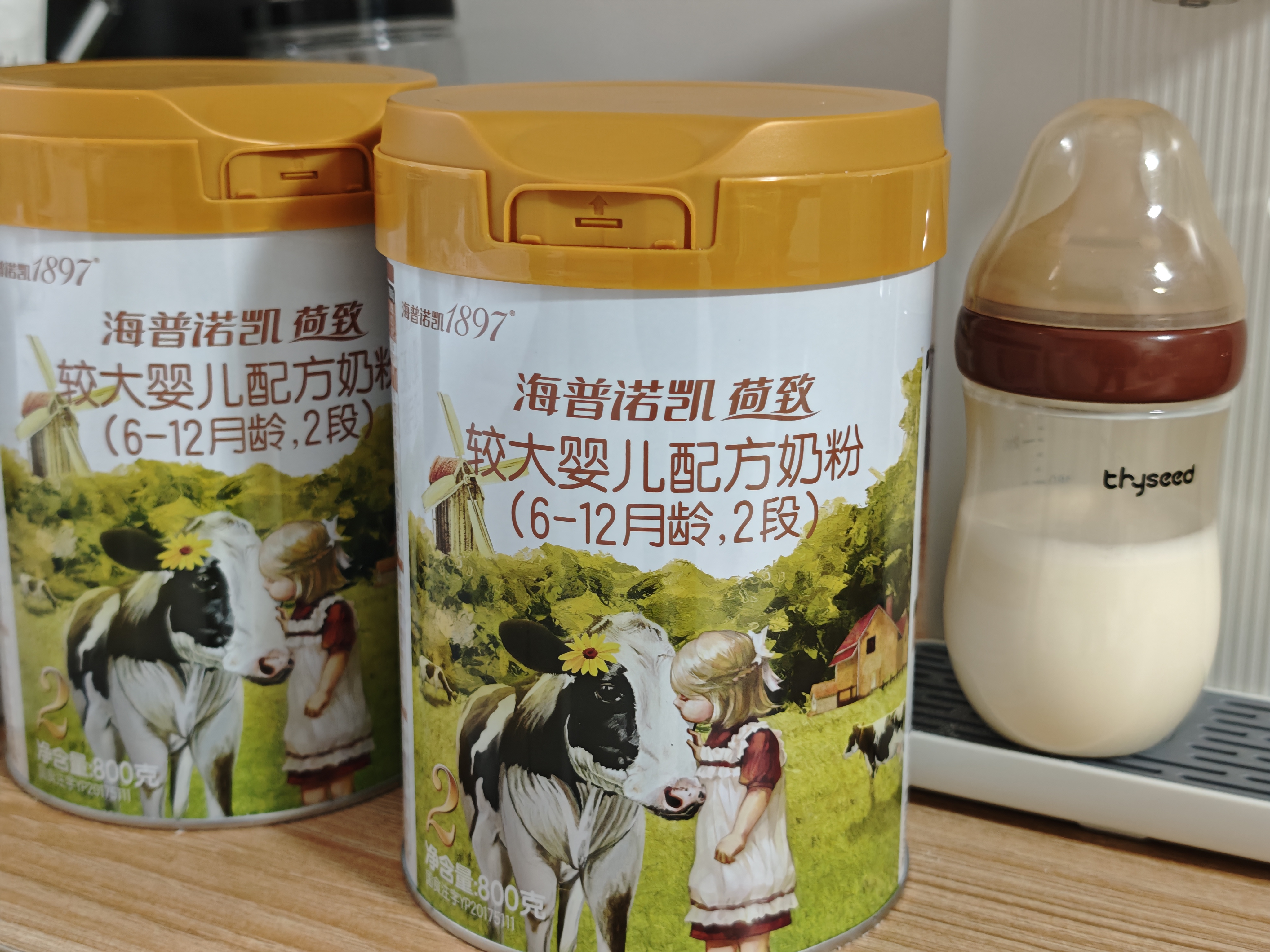 海普诺凯1897荷致A2蛋白*奶源版较大婴儿奶粉2段(6-12月)800g*6罐【顶奢升级】 实拍图