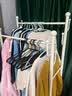 全品屋衣架立式落地衣帽架卧室家用32管加粗双杆可移动挂衣架晾衣架80黑 实拍图