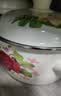 威尔基搪瓷盆猪油盆带盖瓷盆和面碗食品级猪油罐锅汤锅加厚老式厨房汤盆 双耳搪瓷锅带盖-24cm 实拍图