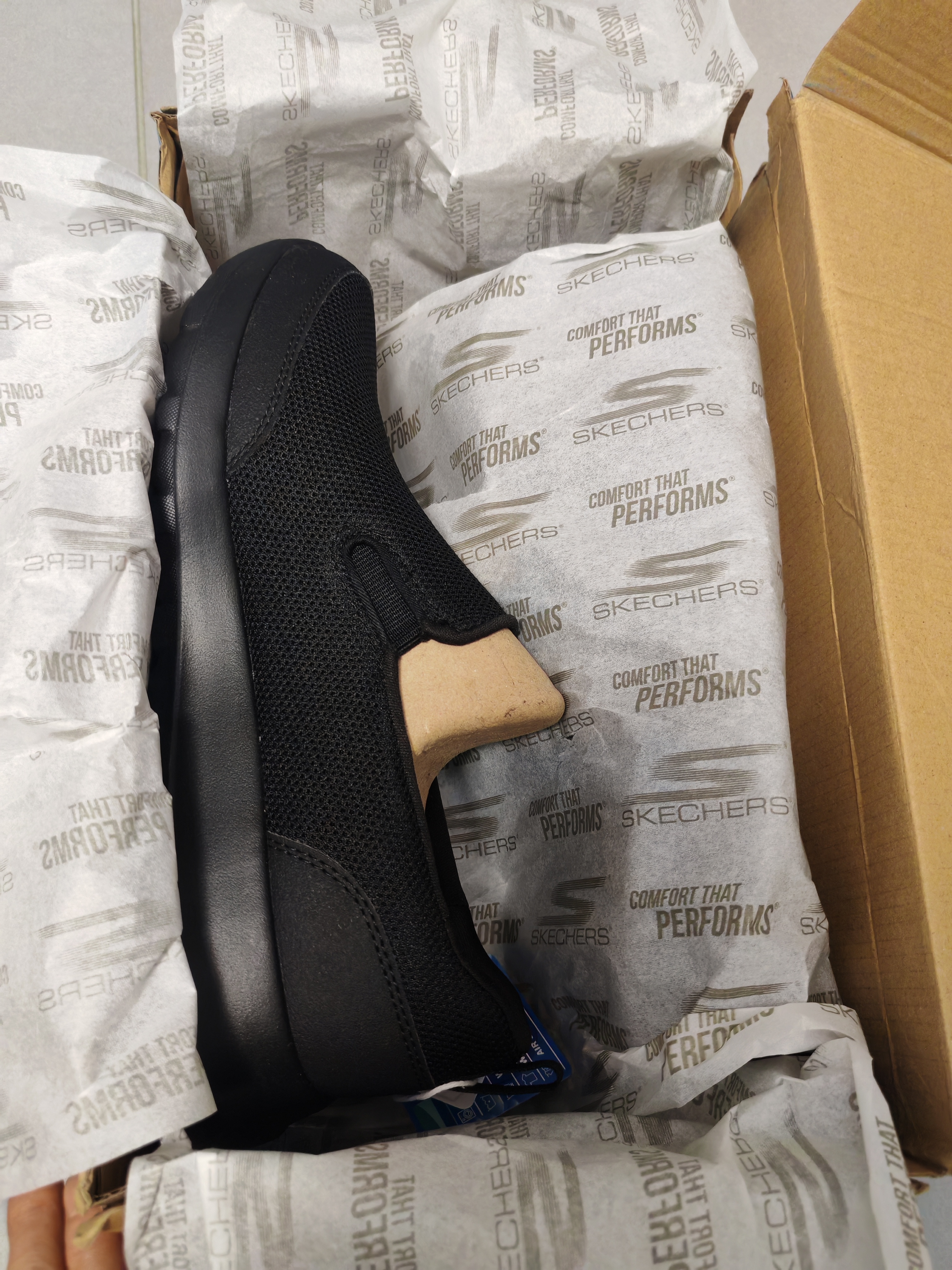 斯凯奇（Skechers）健步鞋男士秋季舒适一脚蹬休闲鞋软底减震运动男鞋216010 实拍图