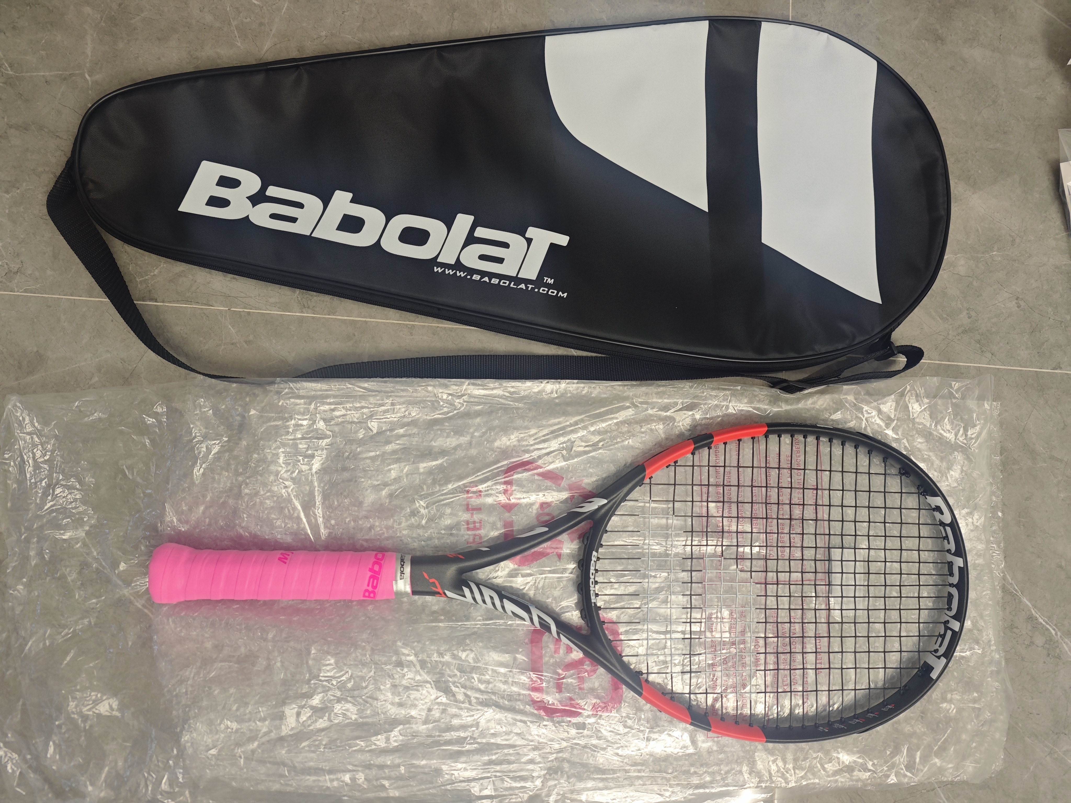 百保力（Babolat）全碳素网球拍单人初学者百宝力BOOST系列纳达尔李娜网球拍 BOOST STRIKE 磨砂黑 285g 2号柄 实拍图