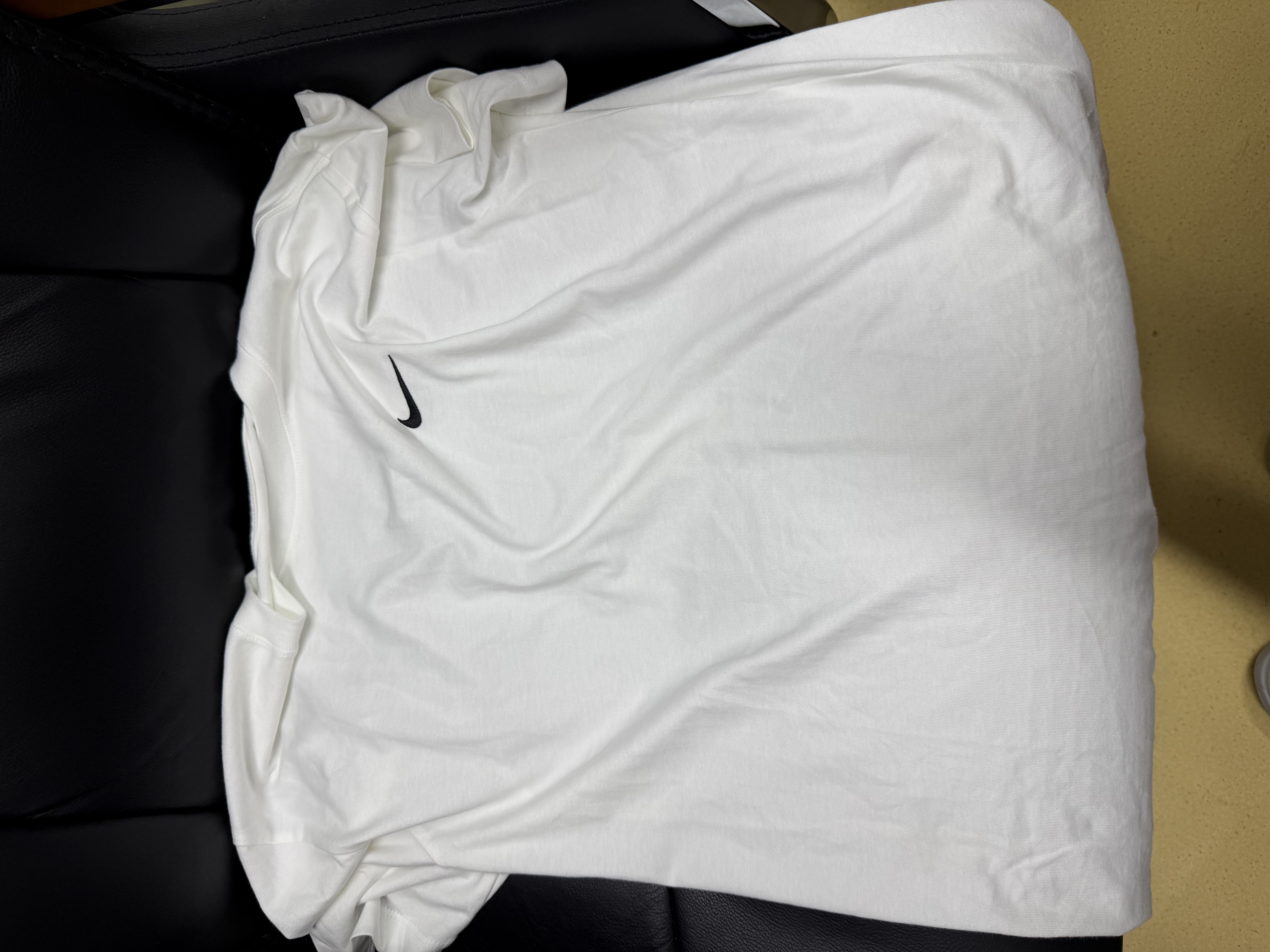 耐克（NIKE）男子运动T恤夏季简约舒适纯棉圆领运动服BV0508-100白M 实拍图