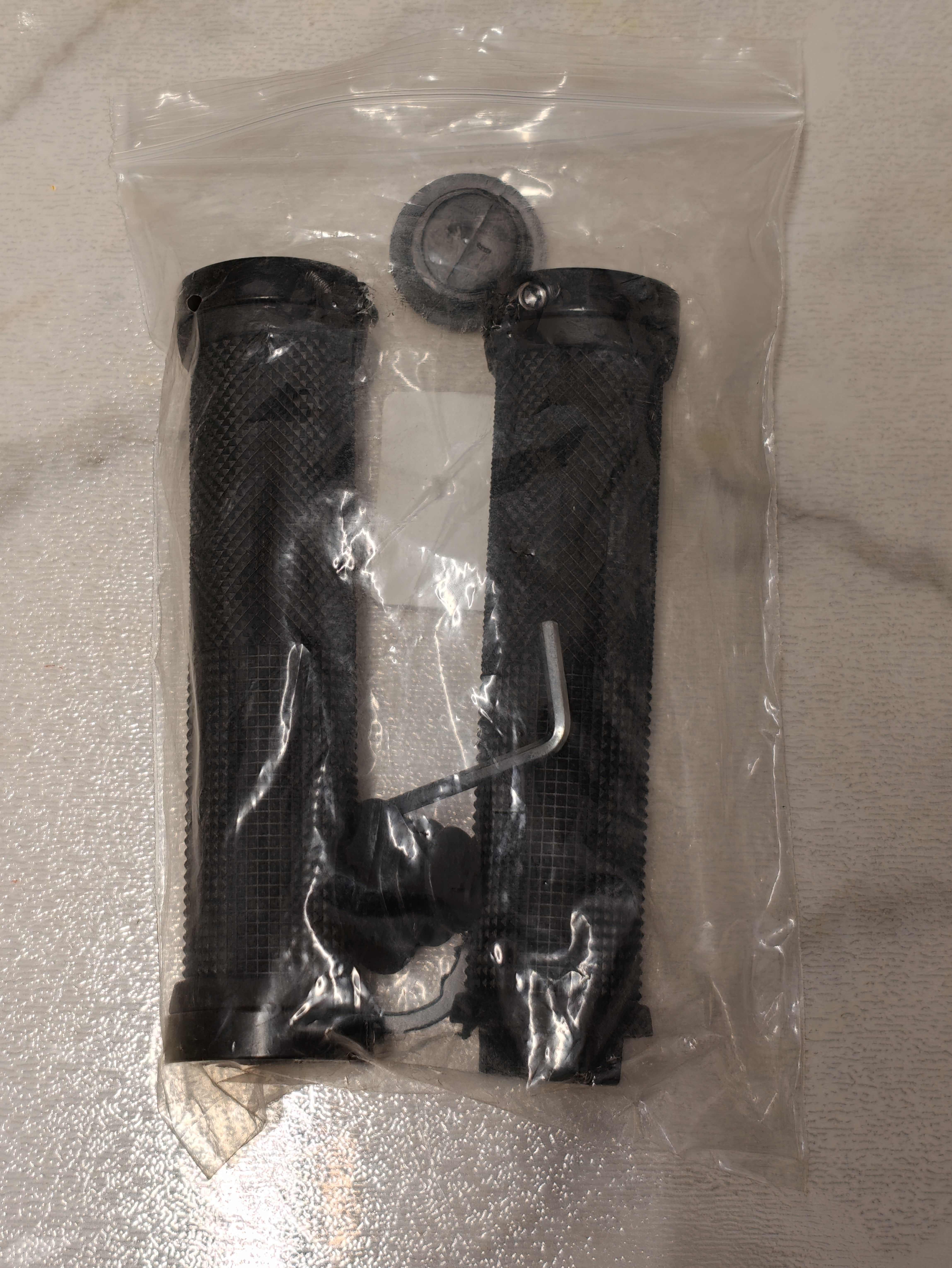 魔轮（Move iron）山地车把套把手套单车死飞铝合金锁死自行车装备配件手把黑色 实拍图