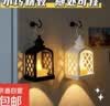 智能复古小夜灯风灯挂件摆件led电子蜡烛挂件氛围灯装饰迷你拱门小灯卧室床头办公室 迷你复古拱门风灯黑色 实拍图