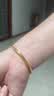 中国黄金（CHINA GOLD）古法素圈黄金手镯女999足金镯子生日礼物送女朋友老婆 【圈口56】金重约：9.2g 实拍图