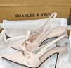 CHARLES&KEITH缎面蝴蝶结尖头高跟凉鞋女生日礼物送女友CK1-60361556 Light Pink浅粉色 36 实拍图