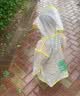 牧萌儿童雨衣男童女童防水全身雨披幼儿园小学生雨具 黄色小恐龙 S 实拍图