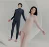 三枪秋衣秋裤男[原纱抗菌]全棉半高领保暖内衣抗静电厚棉毛衫裤套装 实拍图