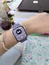 Apple/苹果 Watch S11 智能手表GPS款42毫米银色铝金属表壳雾紫色运动型表带S/M MEUT4CH/B 实拍图