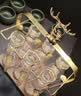 德销特高档白酒杯套装轻奢家用金箔金山分酒器酒具套装 透明款10壶10杯+麋鹿杯架 实拍图