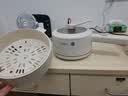 美的（Midea）电煮锅 小电锅 电蒸锅 宿舍小锅多功能锅辅食锅 1.6L学生寝室一体泡面小火锅电煮锅XZE2017 配蒸笼 实拍图