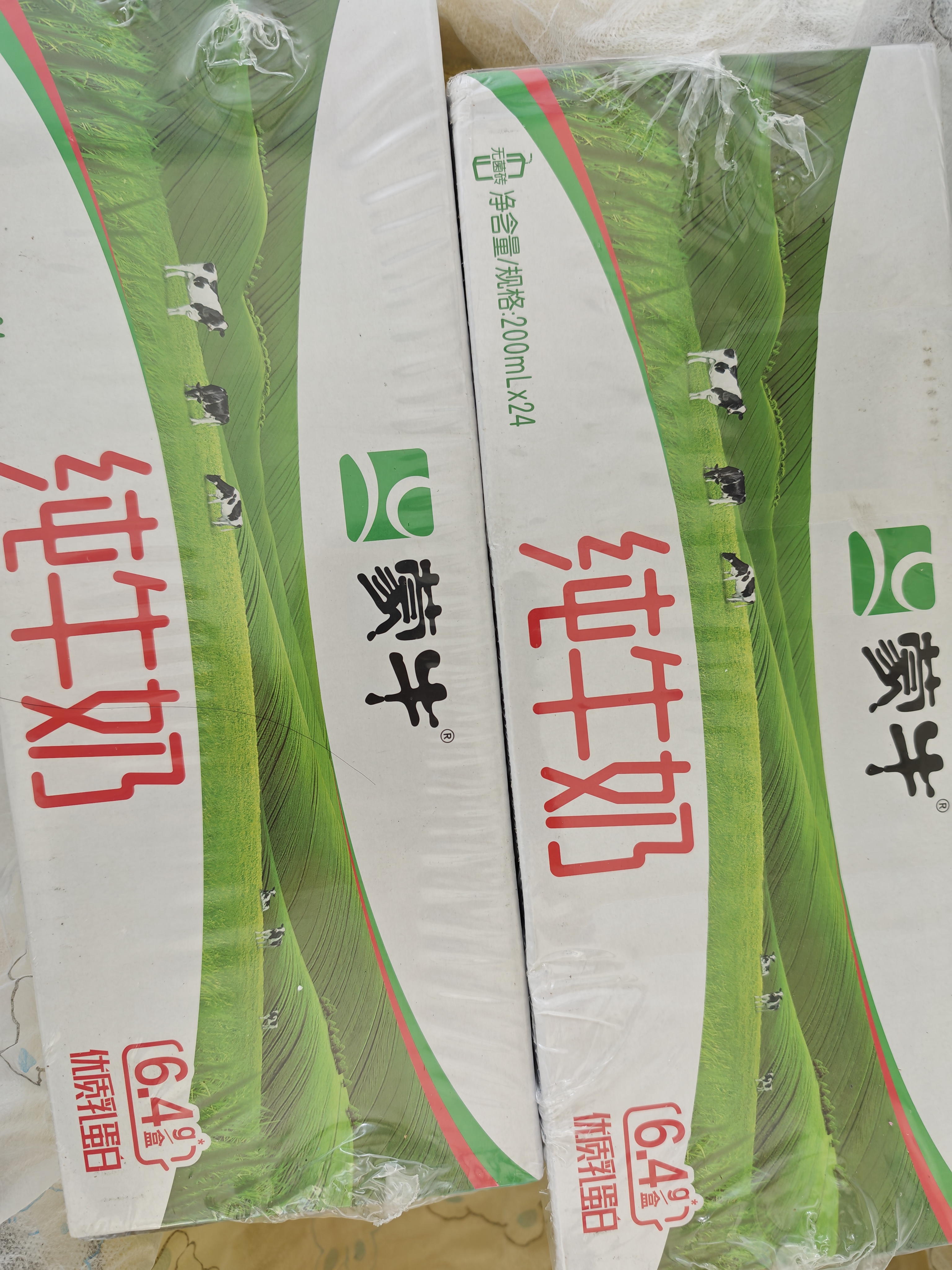 蒙牛【新鲜日期】全脂纯牛奶200ml*24盒 家庭送礼囤货 电商定制 实拍图