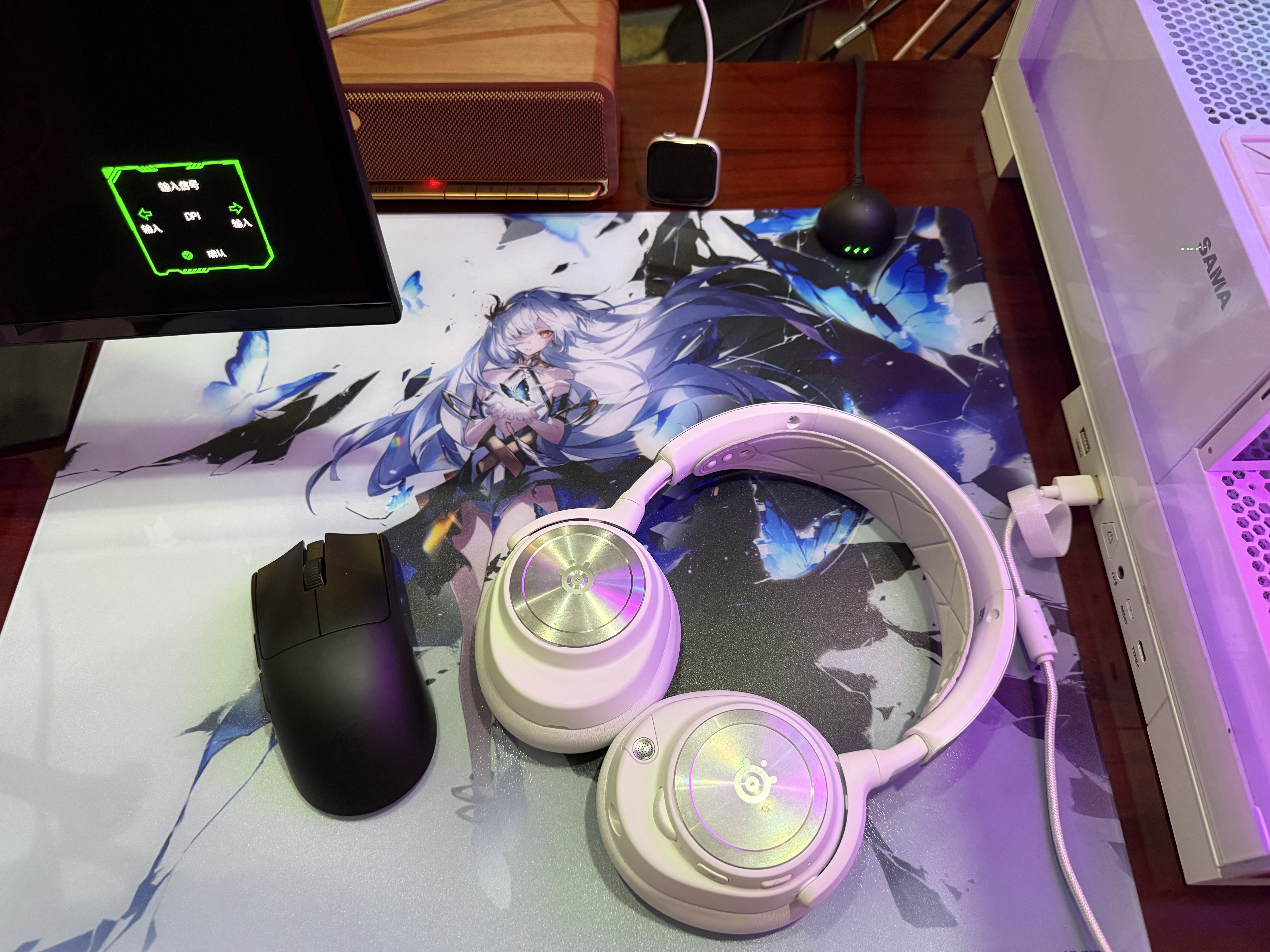 赛睿（SteelSeries）【Faker冠军同款】寒冰新星Arctis Nova Pro Wireless白电竞头戴式无线游戏台式四模耳机ANC环保装 实拍图