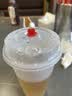 美丽雅奶茶杯一次性咖啡杯带盖500ml*40套珍珠饮料塑料杯加厚果汁杯子 实拍图