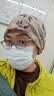 CACUSS套头帽女夏季轻薄网眼透气包头堆堆帽显脸小提花毛线帽女 浅咖 实拍图